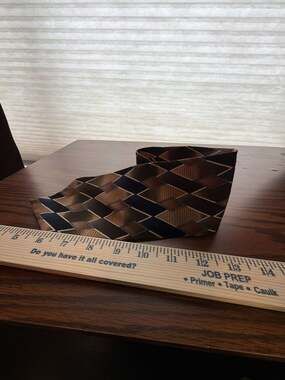 Jimmy V Brett Favre Collection One Geometric Diamond Pattern Silk Neck Tie